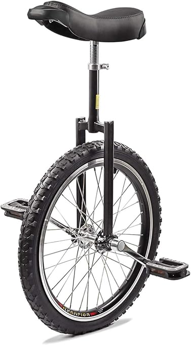20 inch Junior Unicycle High-Strength Manganese Steel Fork, Adjustable Seat, Aluminum Alloy Buckle Black