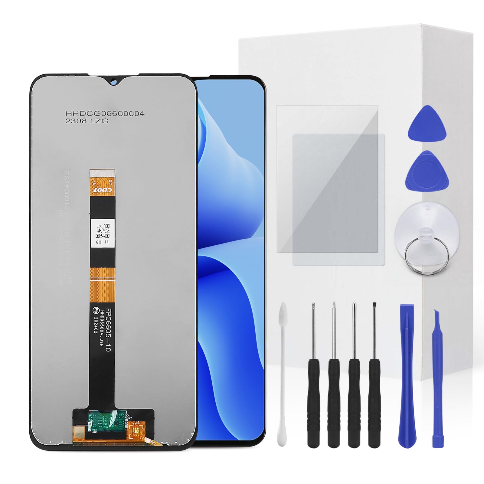 JENCYFU for Noki a G310 TA-1573 G42 TA-1581 Screen Replacement Kit Full LCD Screen Display Touch Digitizer Full Assembly with Repair Tool for Model