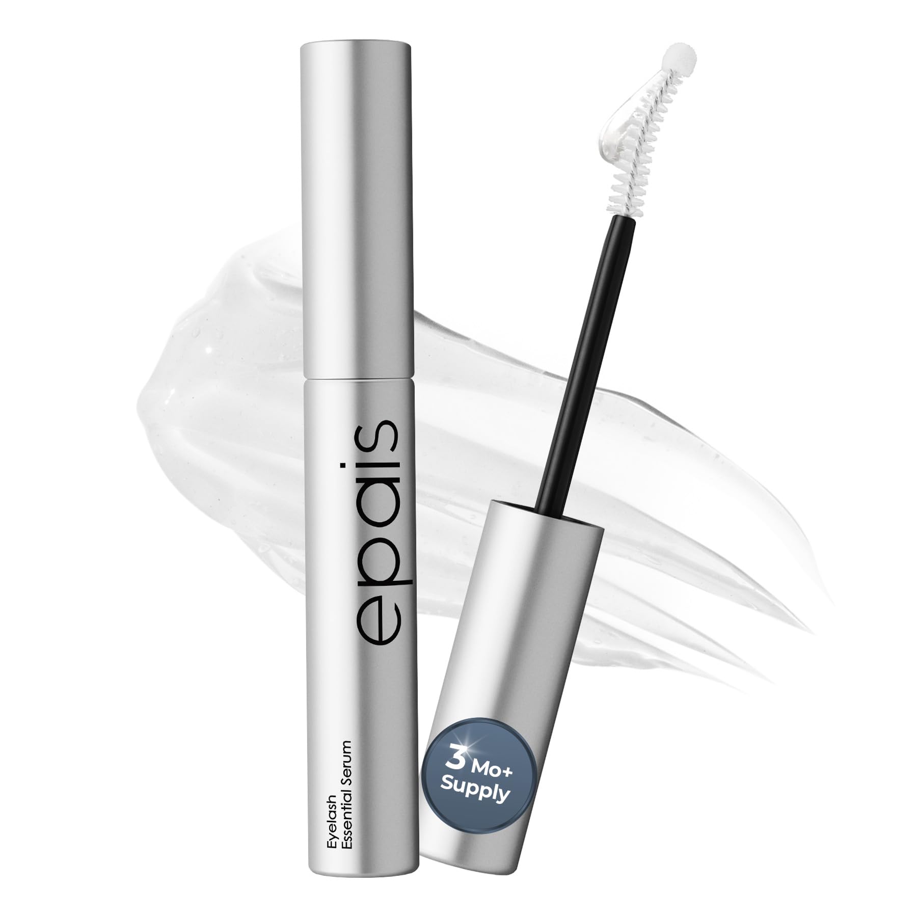 Eyelash Growth Serum & Lash Conditioner, 7 Peptide & Biotin Formula for Longer & Fuller Looking Lashes and Brows, Prostaglandin-Free, Jumbo 15ml (3+ Month Supply), Korean Lash Serum