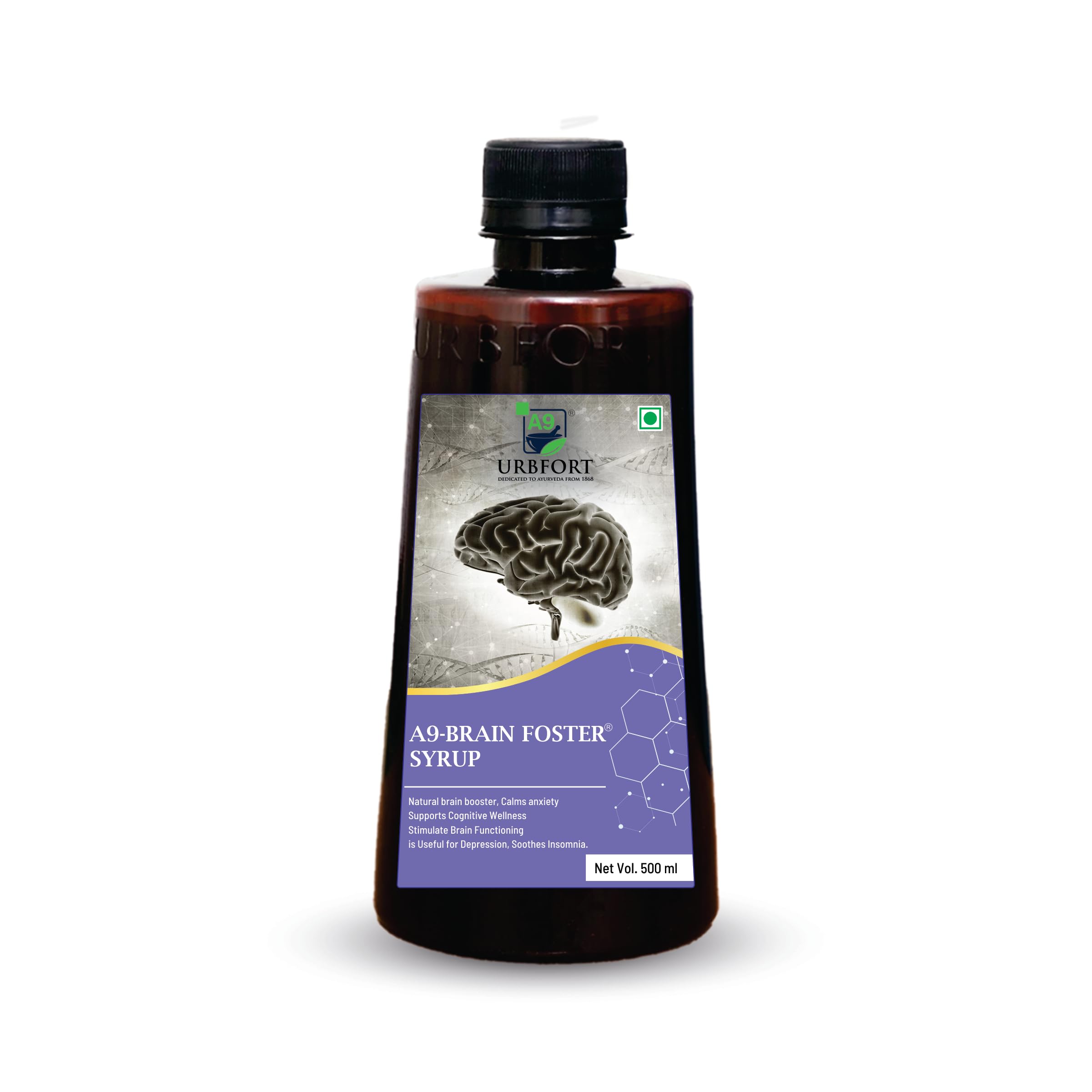 URBFORT A9 Brain Foster Syrup | Unlock Your Brains Potential | Boost Memory, Focus, and Learning | Natural Cognitive Enhancer | For Students, Professionals, and Seniors (B0CBRTFXDR) Amazon Price History, Amazon Price Tracker