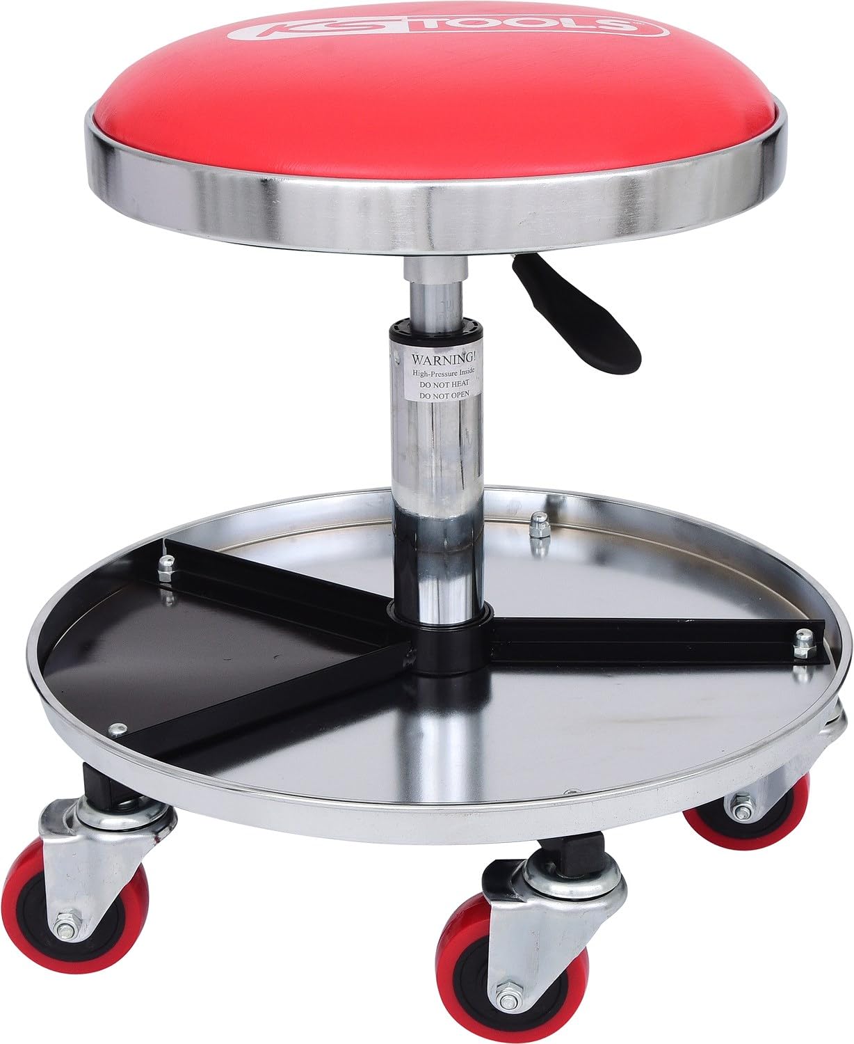 KS TOOLS Taburete de Taller Con altura regulable 500.8004 Rouge 135 kg