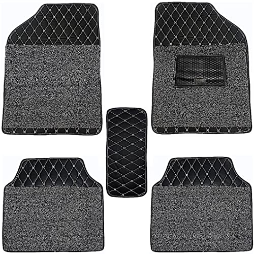 Image of Vahan Expo 7D Car Mat Universal Compatible with Xcent Car Foot Floor Mat Luxuy Leather 100% Water Proof (Black, Xcent)