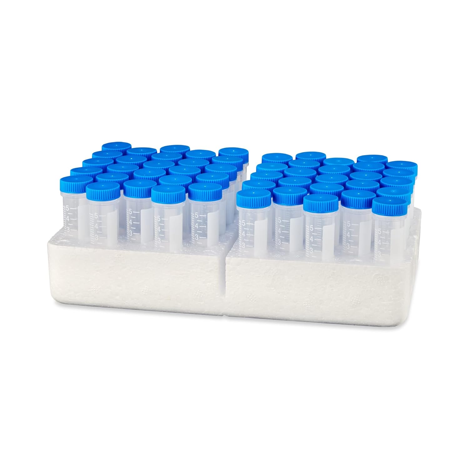 DSC MTC Bio C2545 MacroTube® Vivid™ 5mL Screw-Cap Conical Tubes with Printed Graduations, Space-Efficient, Temperature Resistant, Compatible with Standard Equipment