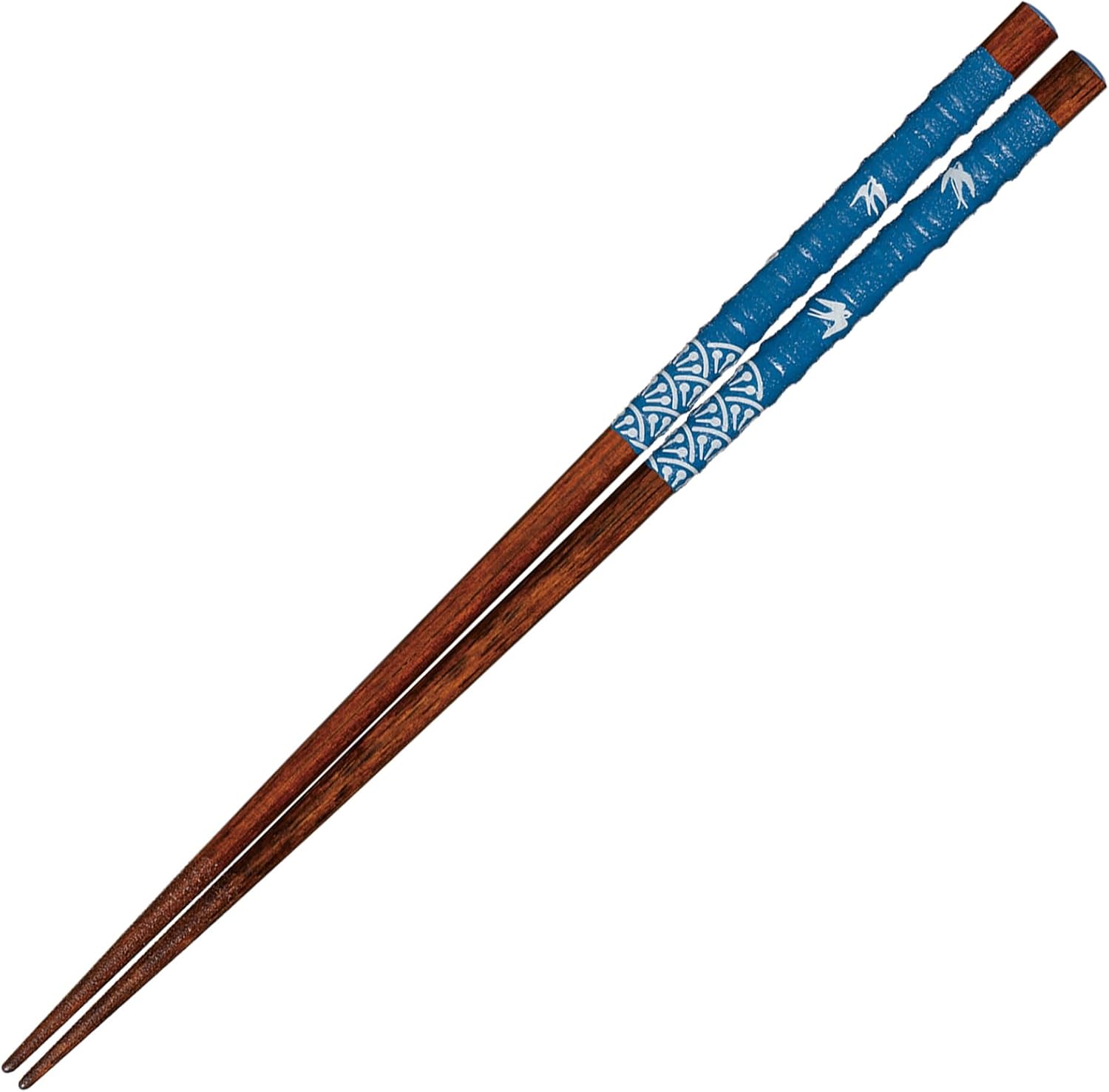 Sunlife H-06716 Chopsticks Dishwasher-Safe, Adult, Long, 8.9 inches (22.5 cm), Sky Swallow, Natural Wood, White, Made in Japan