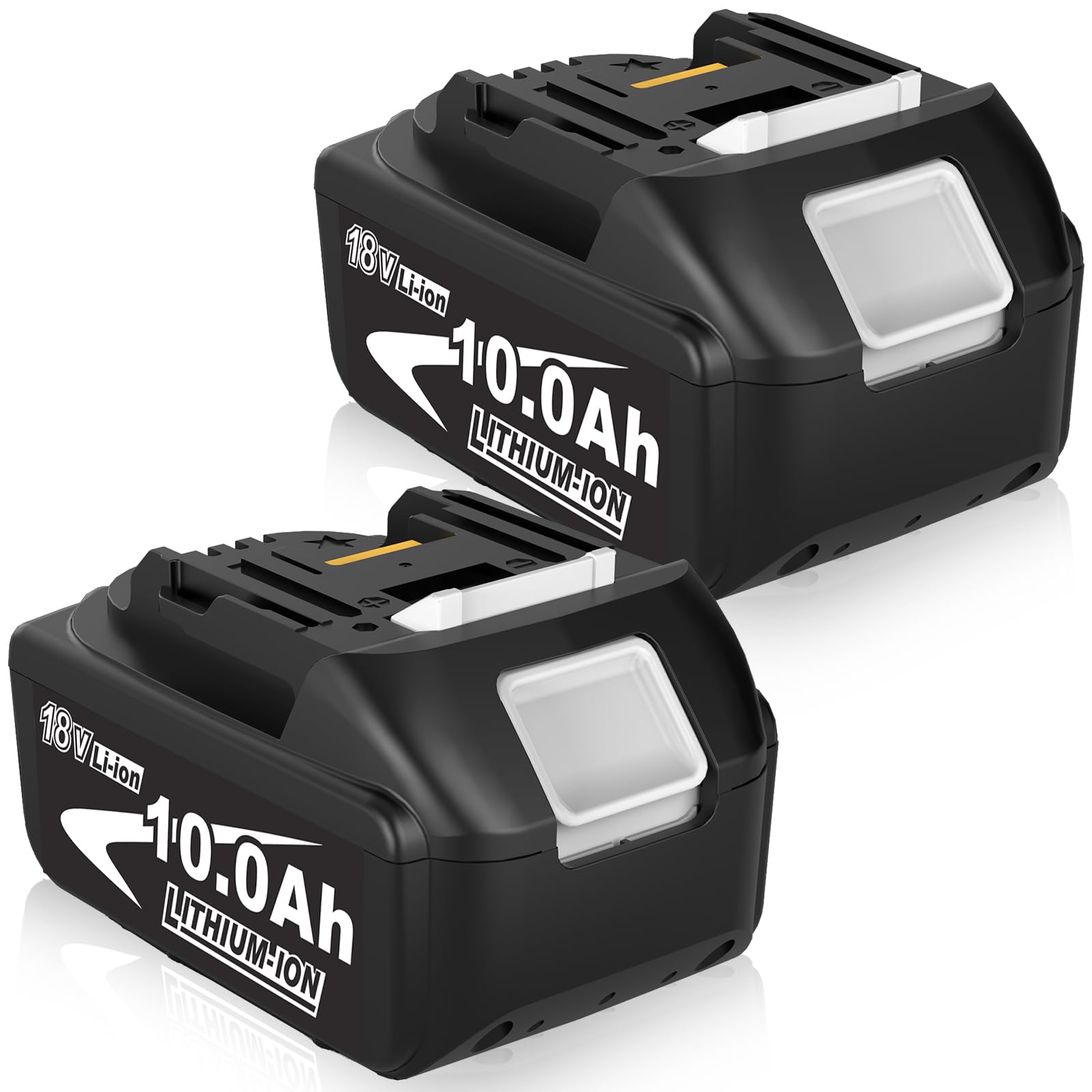 2Stück 10000 mAh Kompatibel mit Makita Akku 18V BL1850 BL1860 BL1840 BL1830 mit LED Indikator