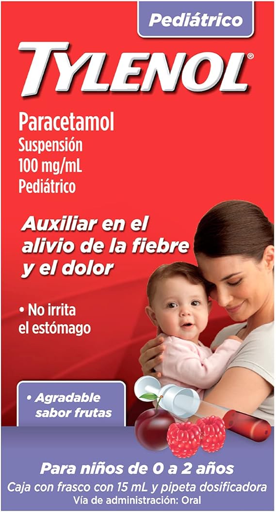 paracetamol tylenol suspensión pediatrica 15 ml amazon com mx salud