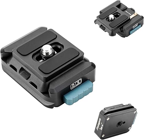 Fotopro RZ-3 Soporte de cámara de liberación rápida, kit de configuración rápida con tornillo de 1/4, adaptador para cámara DSLR/sin espejo