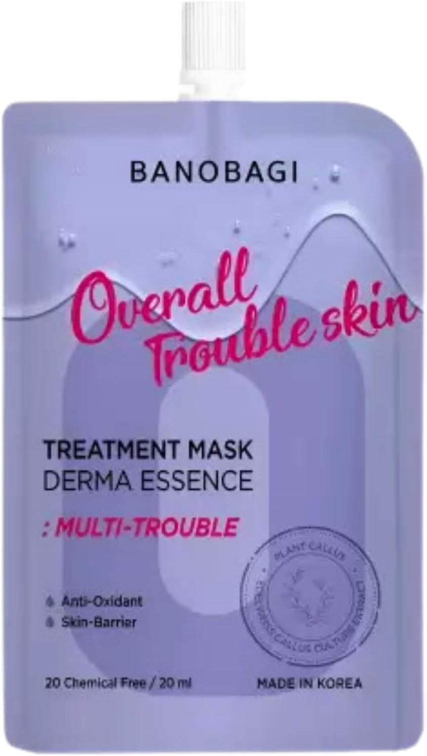 Korean Face Mask Essence Treatment for Overall Trouble Skin, 25 gm, for All Skin Types