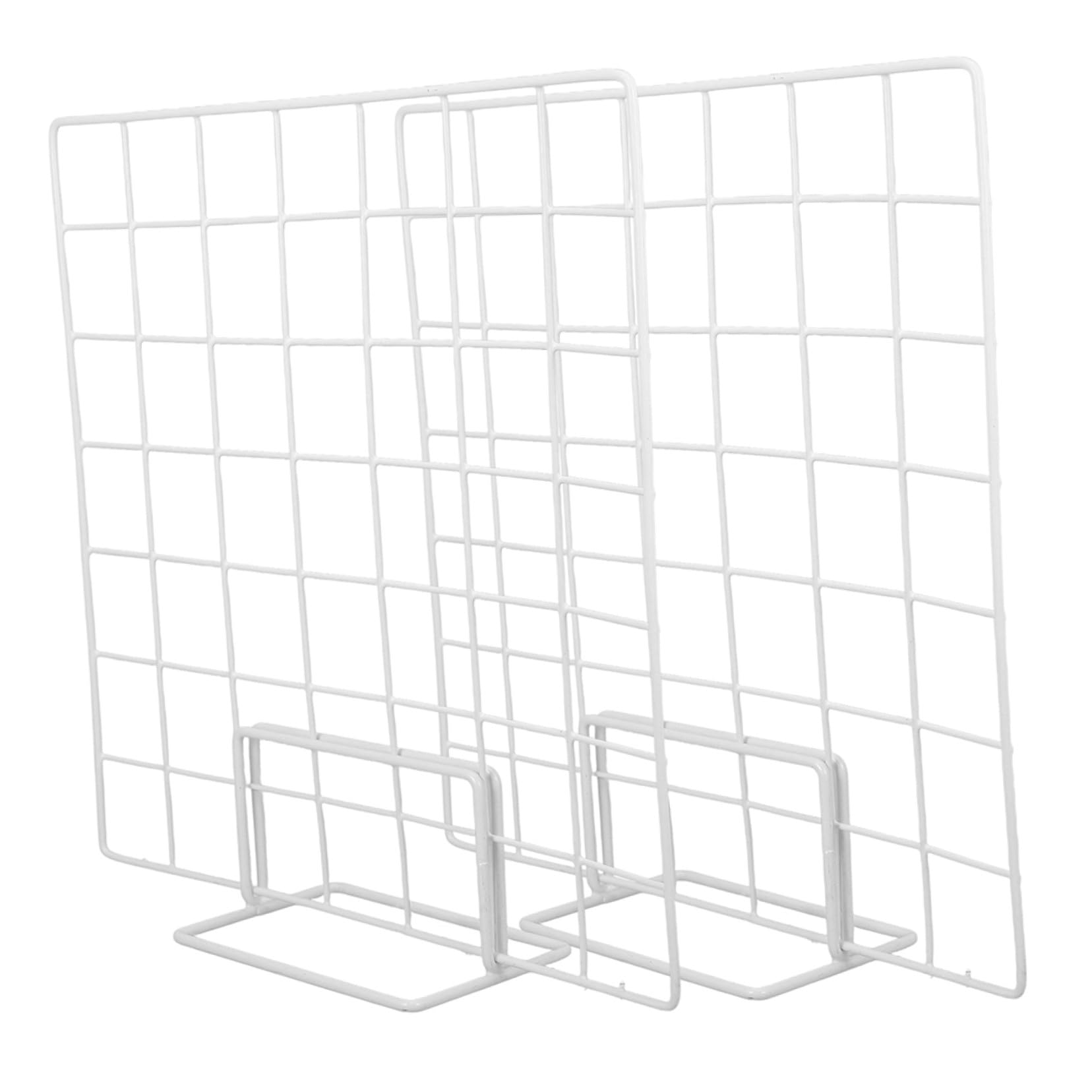 Présentoirs de comptoir grille et base en fer blanc minimaliste