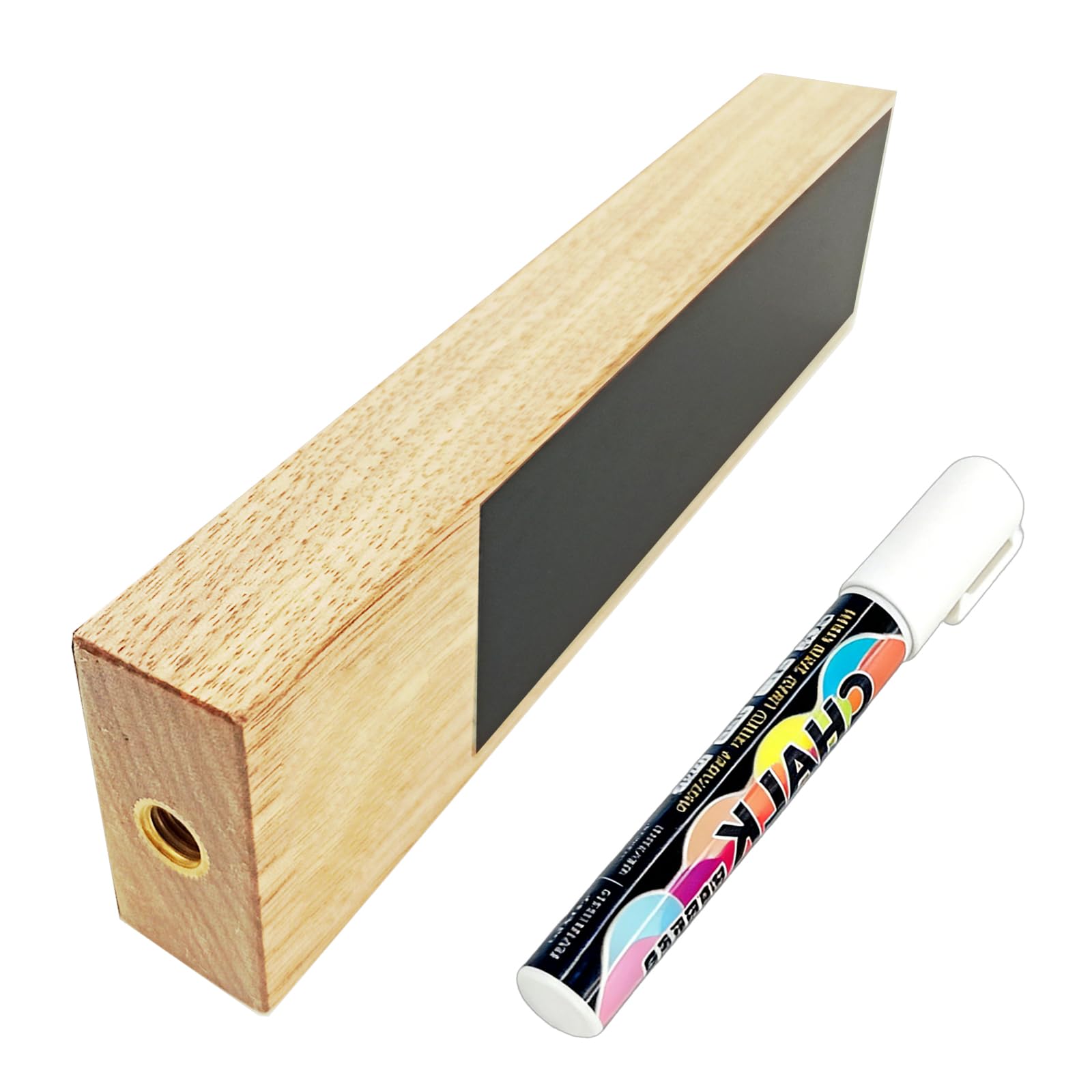 YPBEW Ergonomic Tap Handle Wood Chalkboard Writable Keg Faucet with Erasable Pen for Brewing Note Lover Gift Wooden Chalkboard Tap