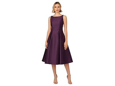 Adrianna Papell Sleeveless Tea Length Dress Women