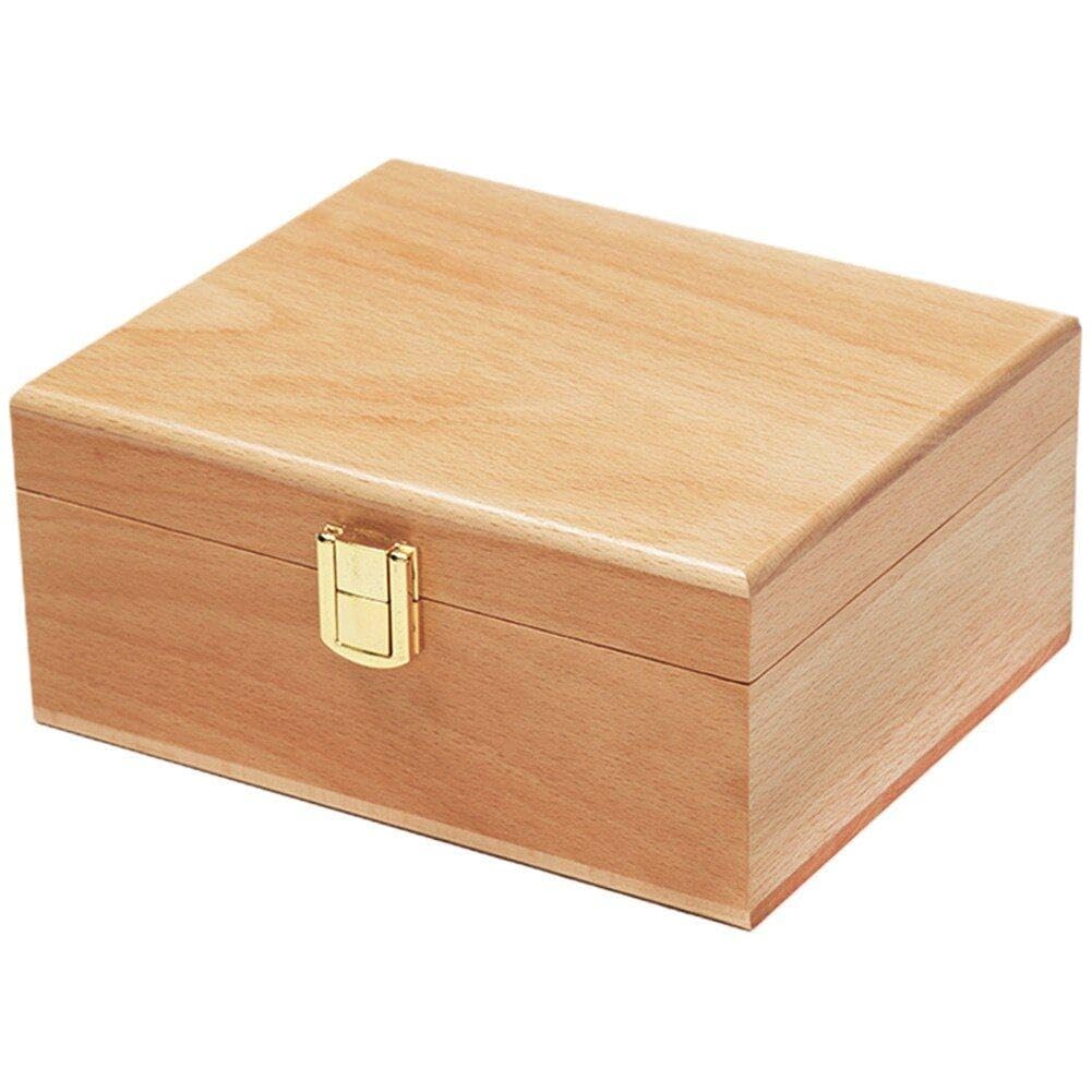 Boîte en bois artisanale pour organiser vos bijoux précieux sur la coiffeuse