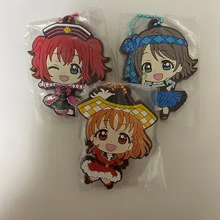 CYaRon 高海千歌 渡辺曜 黒澤ルビィ ラバーストラップ