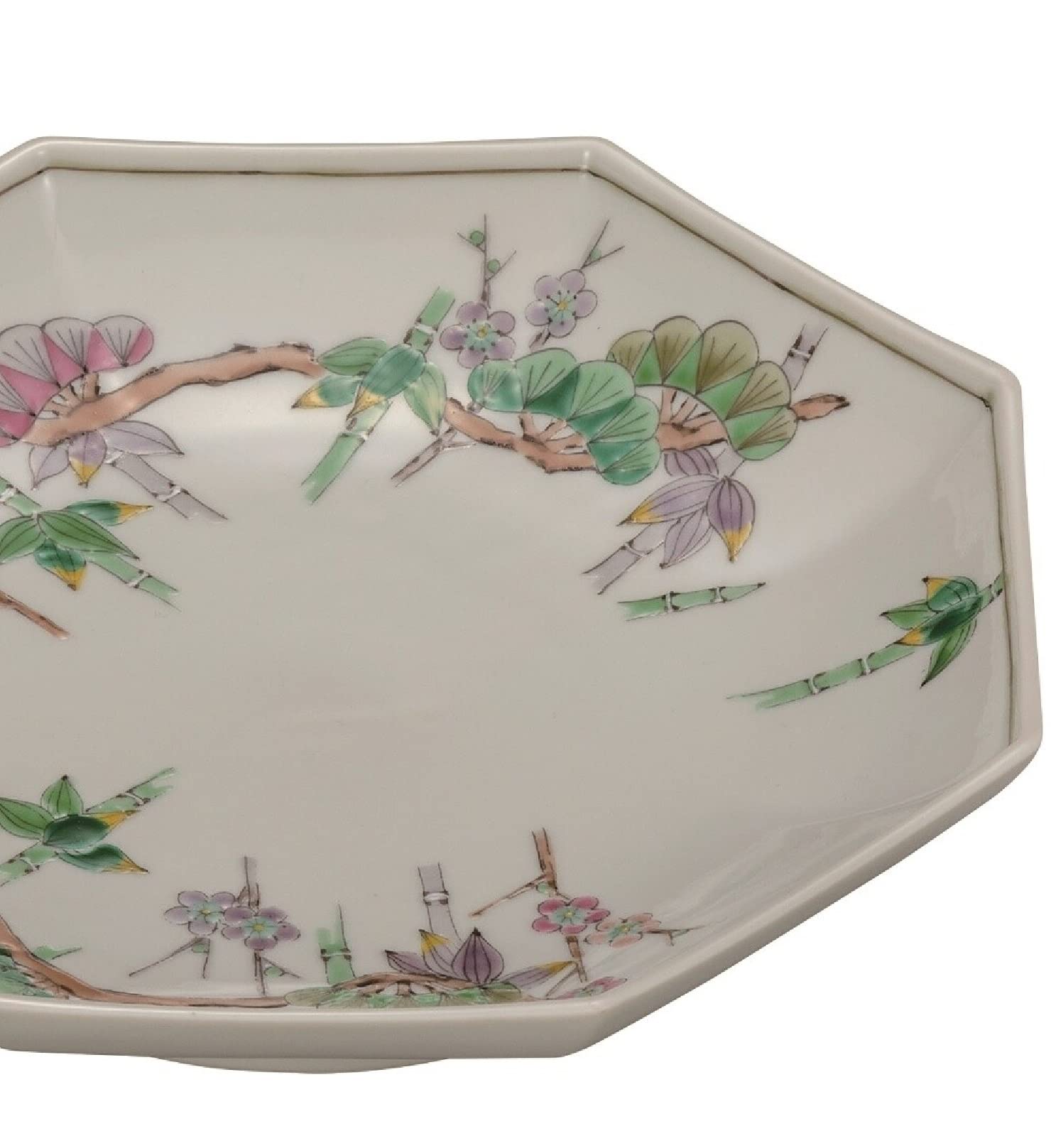 Amazon.co.jp: 九谷焼 九谷の大鉢 8号鉢 松竹梅 大志窯 : DIY・工具