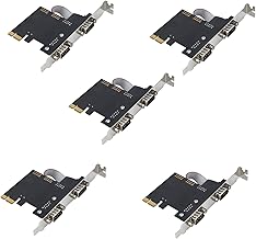 QUSALDSAL 5X PCIe to Serial Ports RS232 Interface PCI-E PCI Express Card Adapter Industrial Control Computer Expansion Card