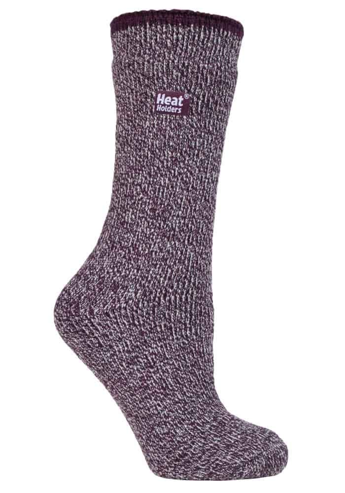 Heat Holders Women's Wine (Merino) - Thick Reinforced 2.9 Tog Winter Warm Outdoor Merino Wool Thermal Socks (4-8 Uk, )