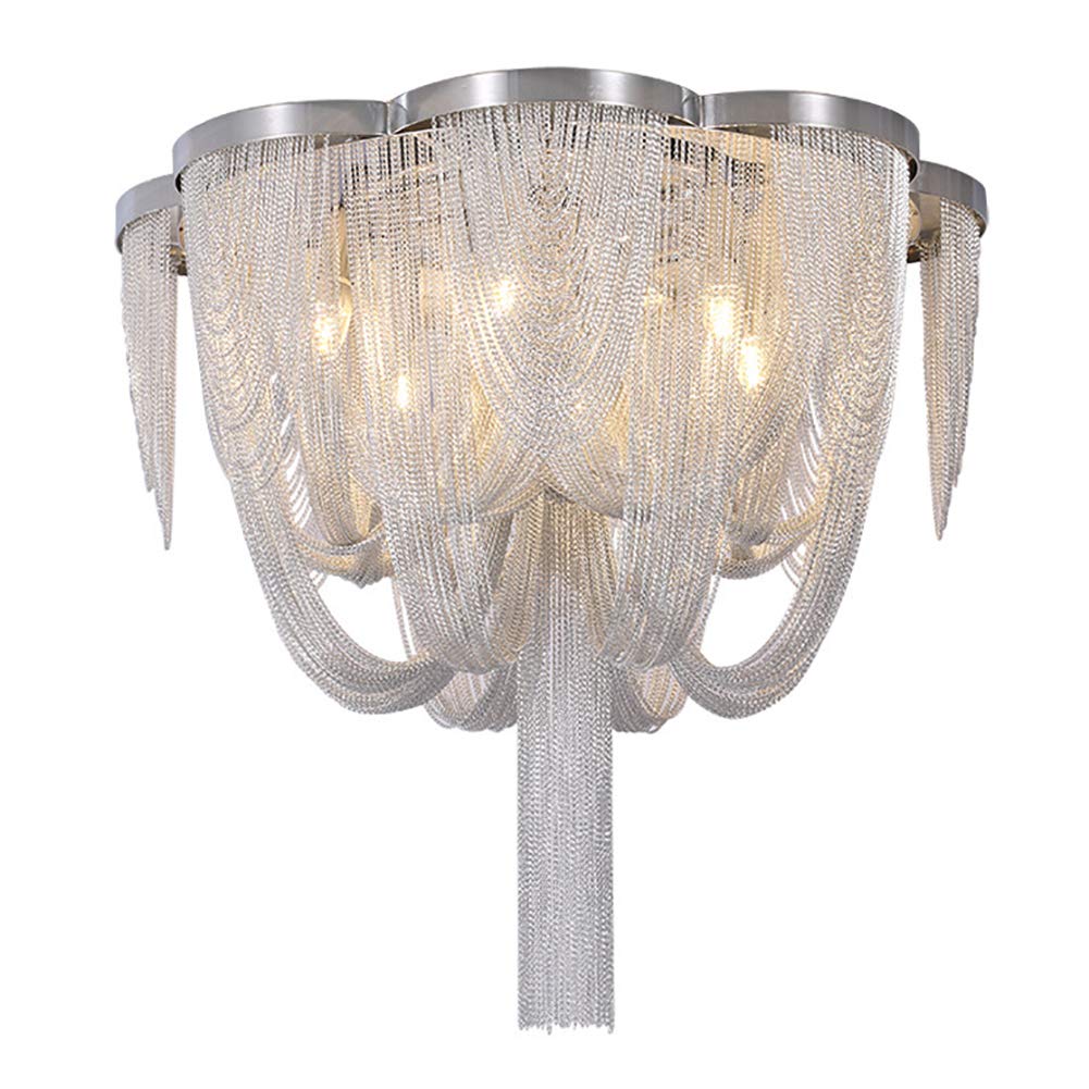 Lustre duplex moderne E14 de 50cm pour plafond de salon et loft chic - 8