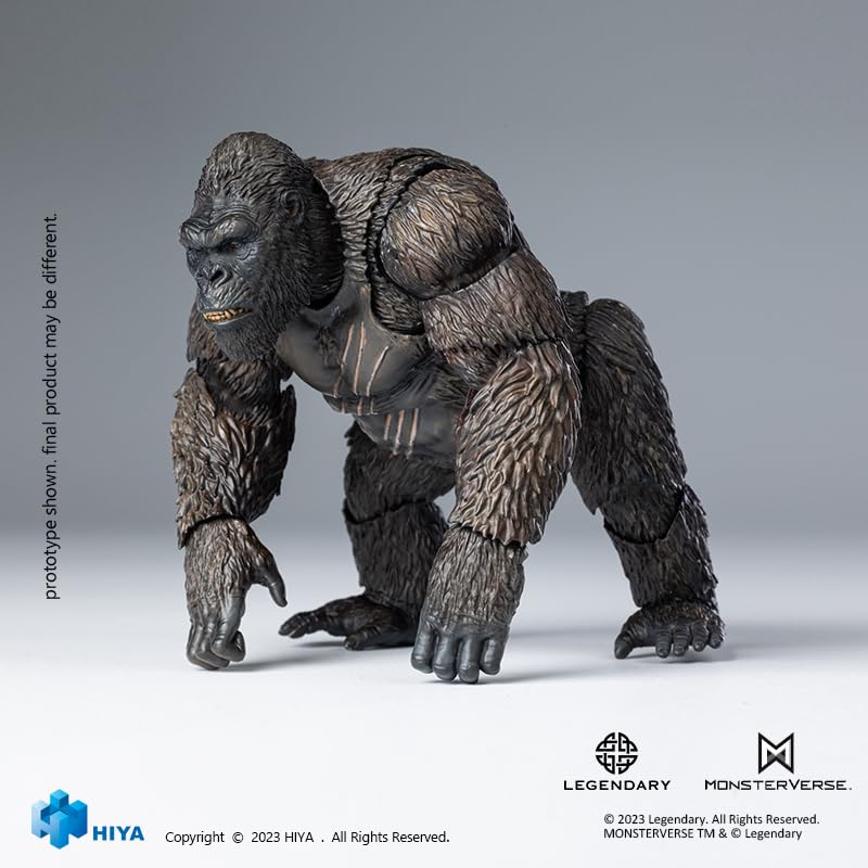 Hiyatoys HIYA Exquisite Basic Series None Scale 6 Inch Kong Skull Island Kong Action Figure, Grey, 6 inches - Image 3