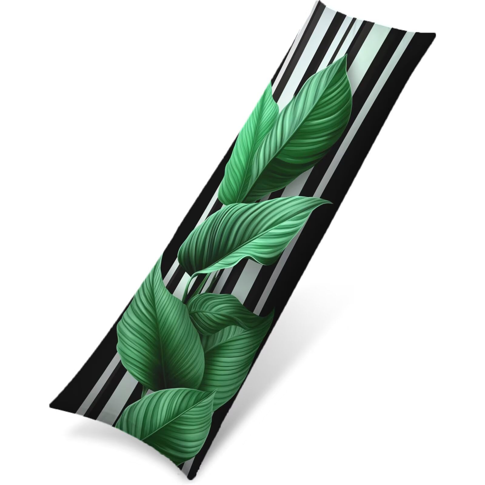 Zielona boczna poduszka do spania 60 x 180 cm pasek długa poduszka do spania na bok, poduszka na szyję, ciążowa i wspierająca ciążę, miękki aksamit dekoracja poszewki na poduszki w0-1598
