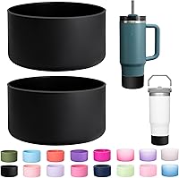 Vista 1 de Stanley - Paquete de 2 botas de silicona para vaso Stanley 40 de 30 oz Quencher Adventure, IceFlow 30 de 20 onzas, protector de copa Stanley