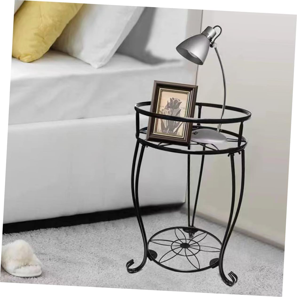 Kisangel Multi-tier Metal Plant Stand Heavy Duty Flower Pot Rack for Use Removable Design for and Patio Decor