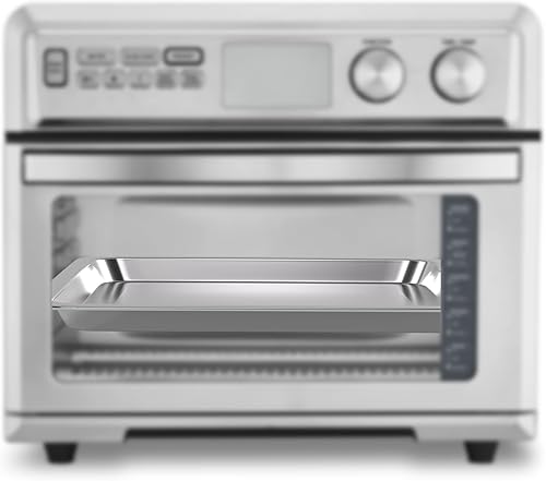 Miniatura 5 de Bandeja para hornear de acero inoxidable compatible con bandeja de horno tostadora Cuisinart, adecuada para freidora de aire Cuisinart TOA-060 y