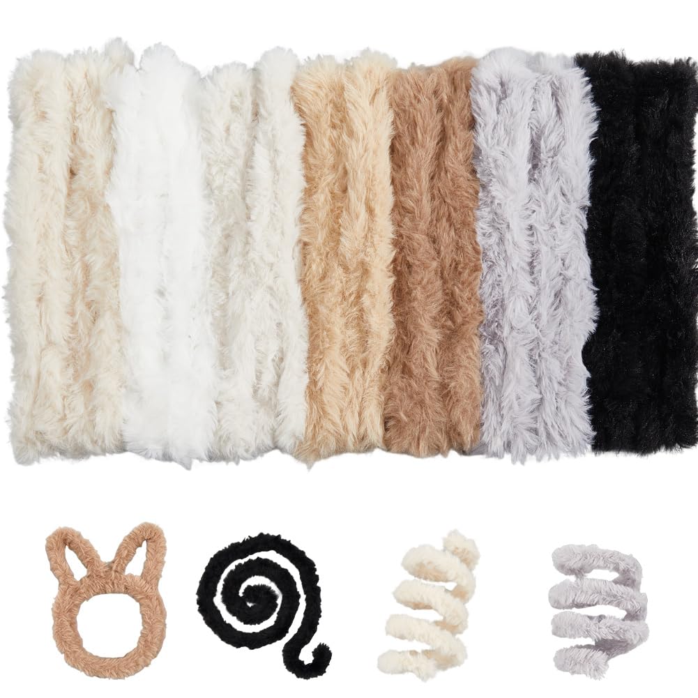 craspire 14 Cure Pipe Extra Épais pour Travaux Manuels 39po Tiges de Chenille Duveteuses Fourrure Polaire Corail Géante Douce Faite à la Main Projets Artistiques Jouet en Peluche Décoration Amusante