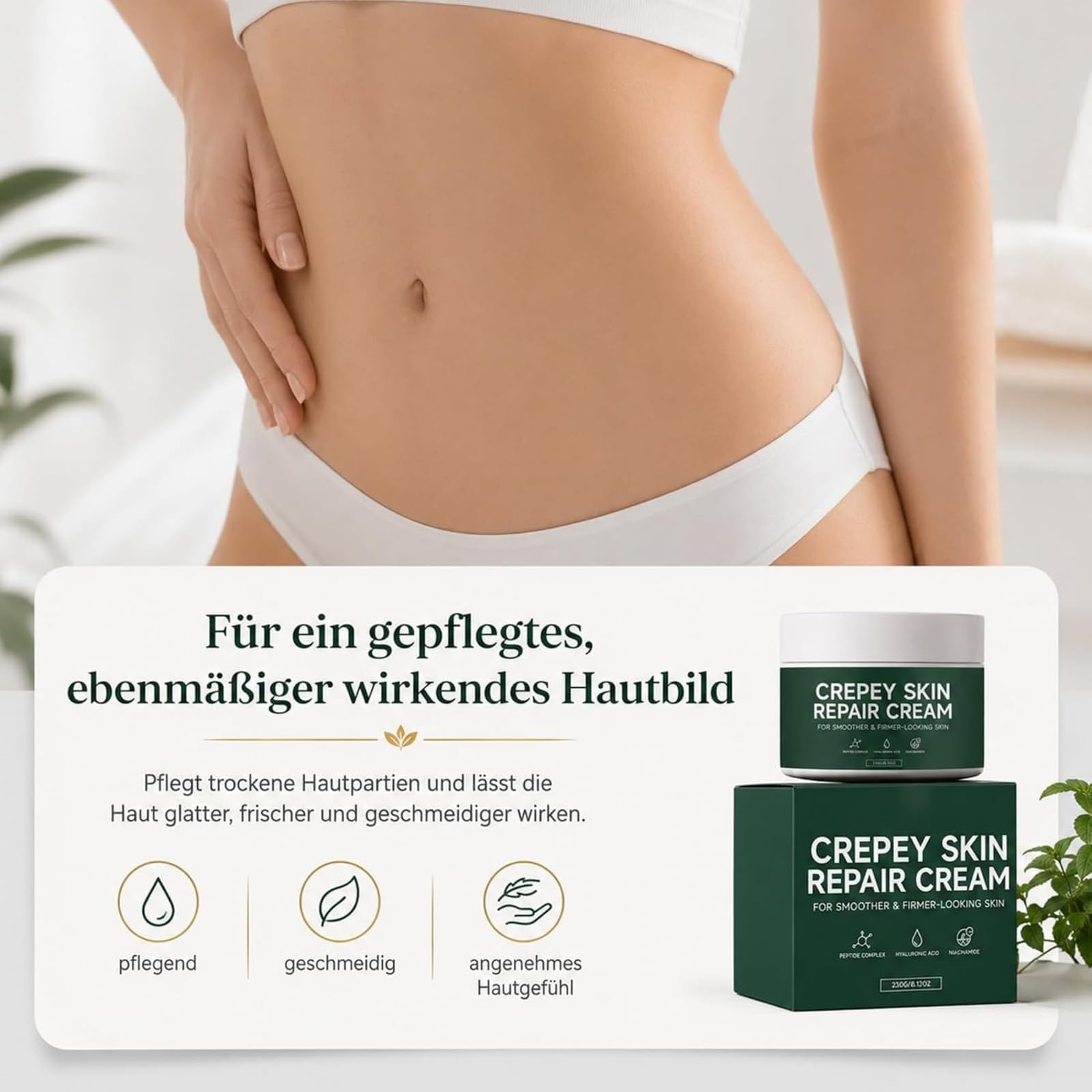 Creepy Skin Repair Cream Original für Empfindliche Haut | Hautbarriere Stärkung,Beruhigende Tages und Nachtcreme