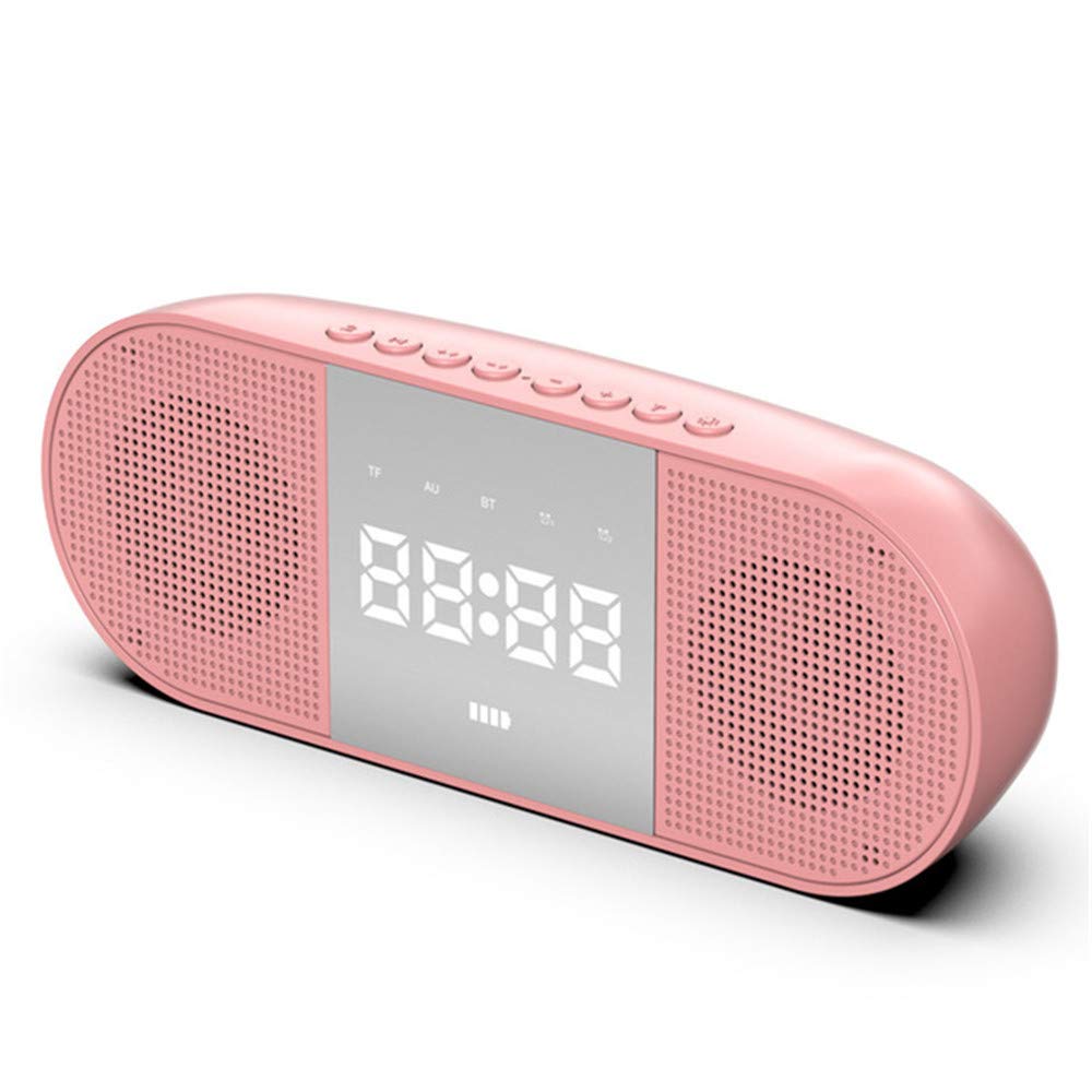 Sveglia LED Radio sveglia FM Altoparlante wireless Bluetooth Orologio elettronico subwoofer Lettore musicale Luminosità desktop regolabile, 19cm