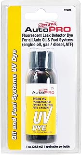 Certified Auto Pro Oil and Fuel System UV Dye Leak Detection for Cars & Trucks & More, 1 Oz, 374CS, Universal