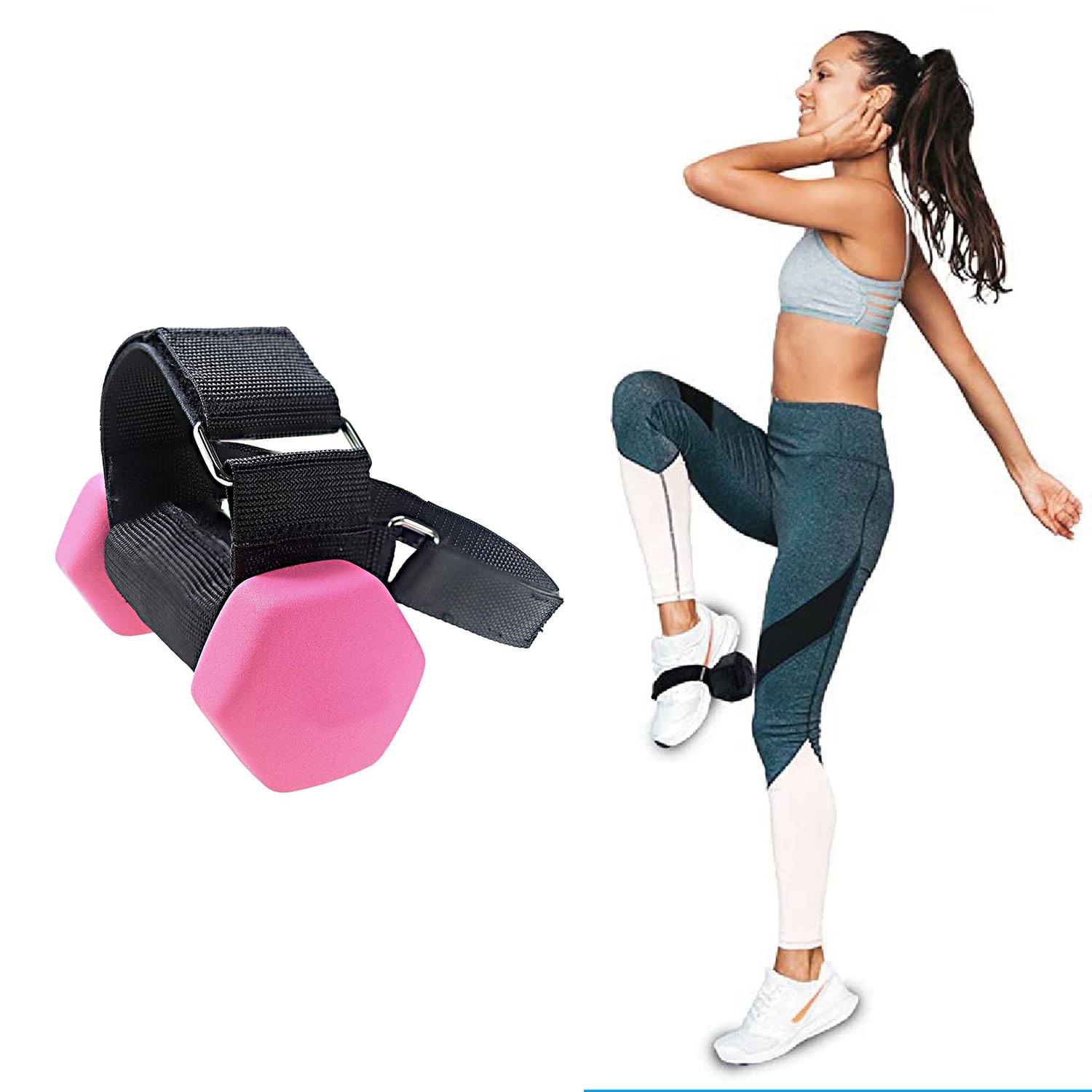 2 Pièces Sangle De Cheville Pour Haltère, Fixation D'haltères Pour