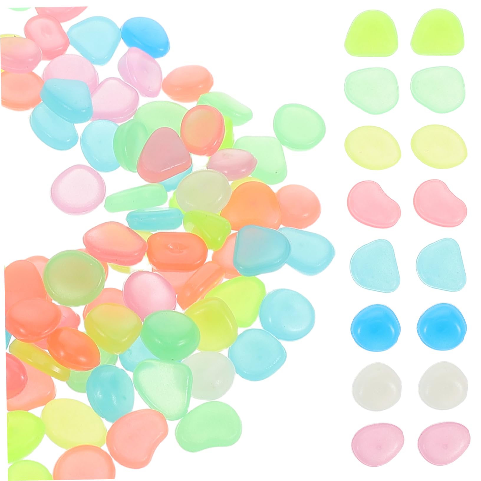 Alipis 500pcs Glow in The Dark Rocks Outdoor: Glowing Small Gravel for Fish Tank and Garden Luminous Stones for DIY Projects and Indoor Decoration