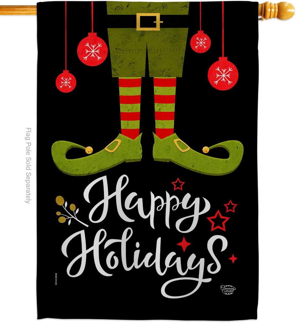 Ornament Collection Elf Happy Max 87 Off Holidays Santa House Flag Winter M