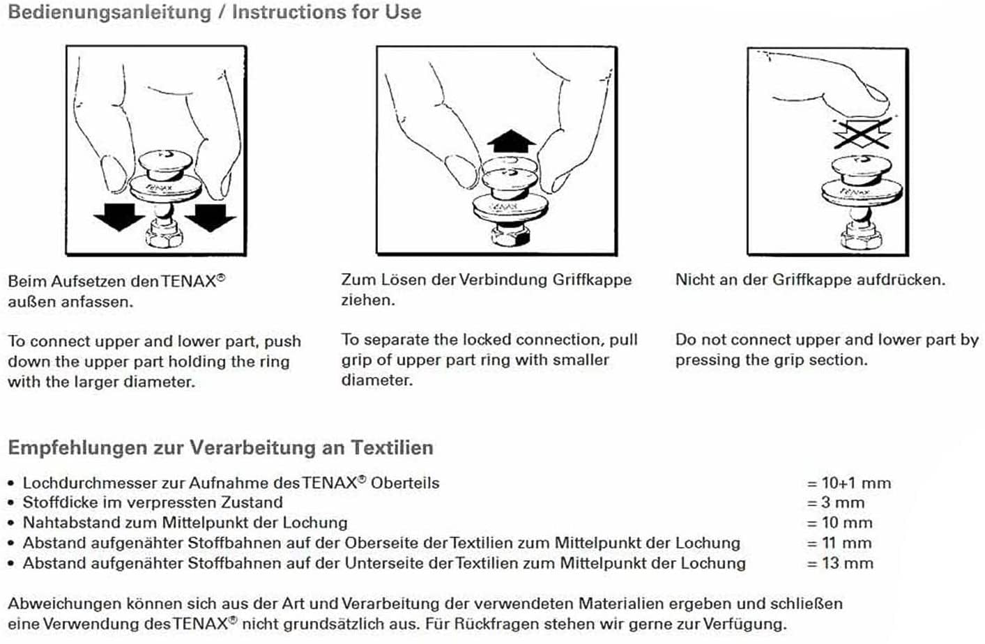 20, 30, 50 oder 100 x TENAX®-Set Edelstahl Oberteil für Planenstärke bis 2mm mit Schlüssel Verschluss System Schnellverschluss Rostfrei Boot Camper Wohnmobil