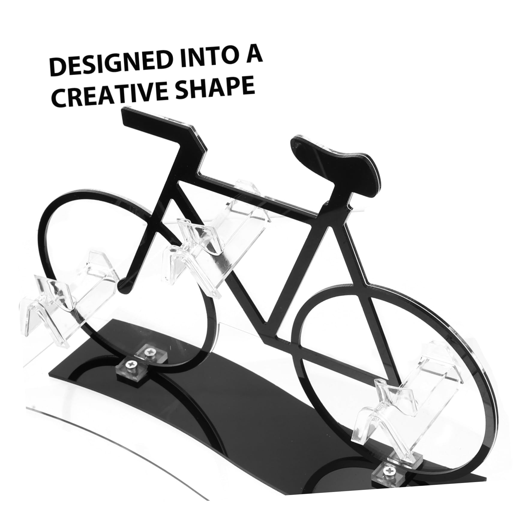 Expositor de Gafas de Acrílico Forma de Bicicleta para Escritorio