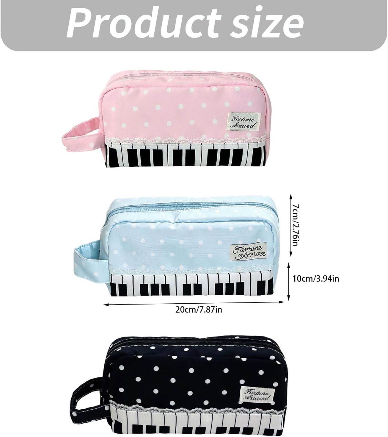 Stationery Pouch for Study Desk Organization, Black image 3