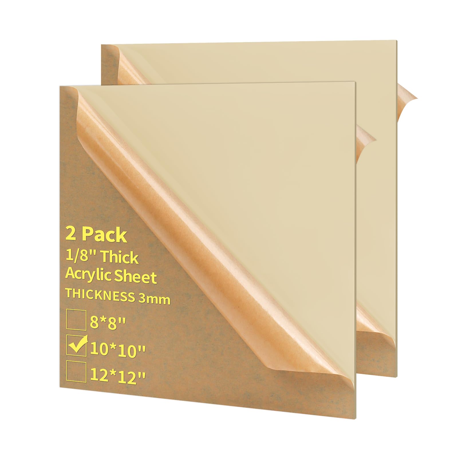 Purple Acrylic Sheets - 2 Pack for DIY Crafts -24