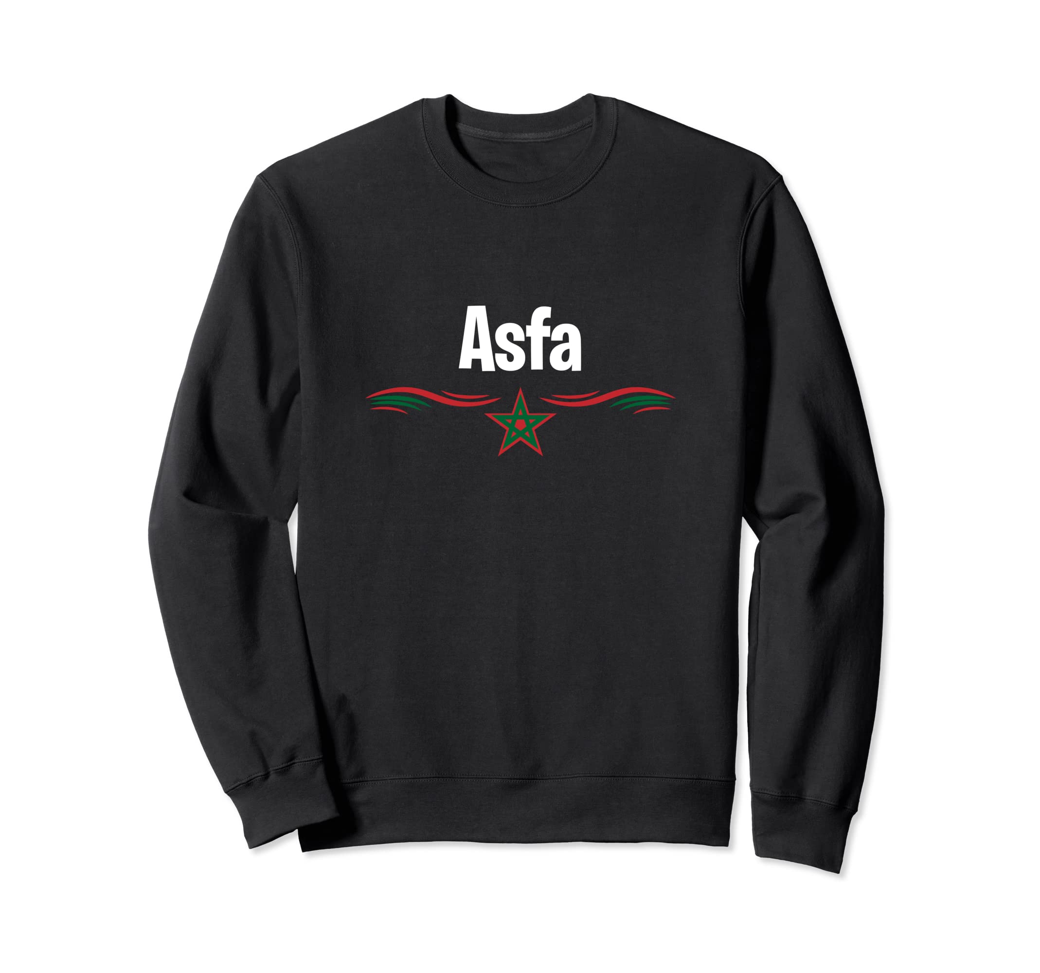 Morocco Flag Moroccan Arabic Muslim Name Asfa Sweatshirt