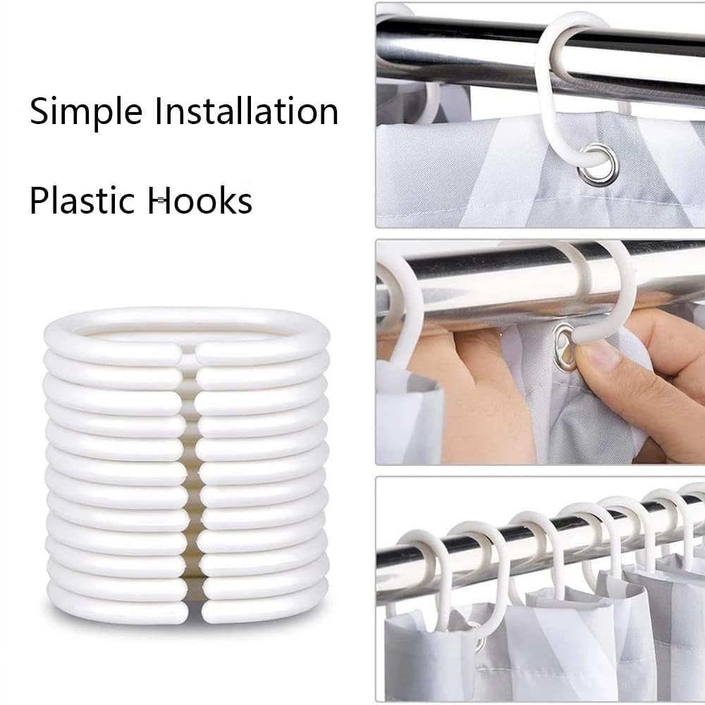 Eishöhlenlandschaft Duschvorhänge mit Haken,H200 x B180 cm (1er Pack) Wasserdicht Duschvorhang für Badezimmer,süße kleine Robbe Badewannen Hotelvorhang,Maschinenwaschbar