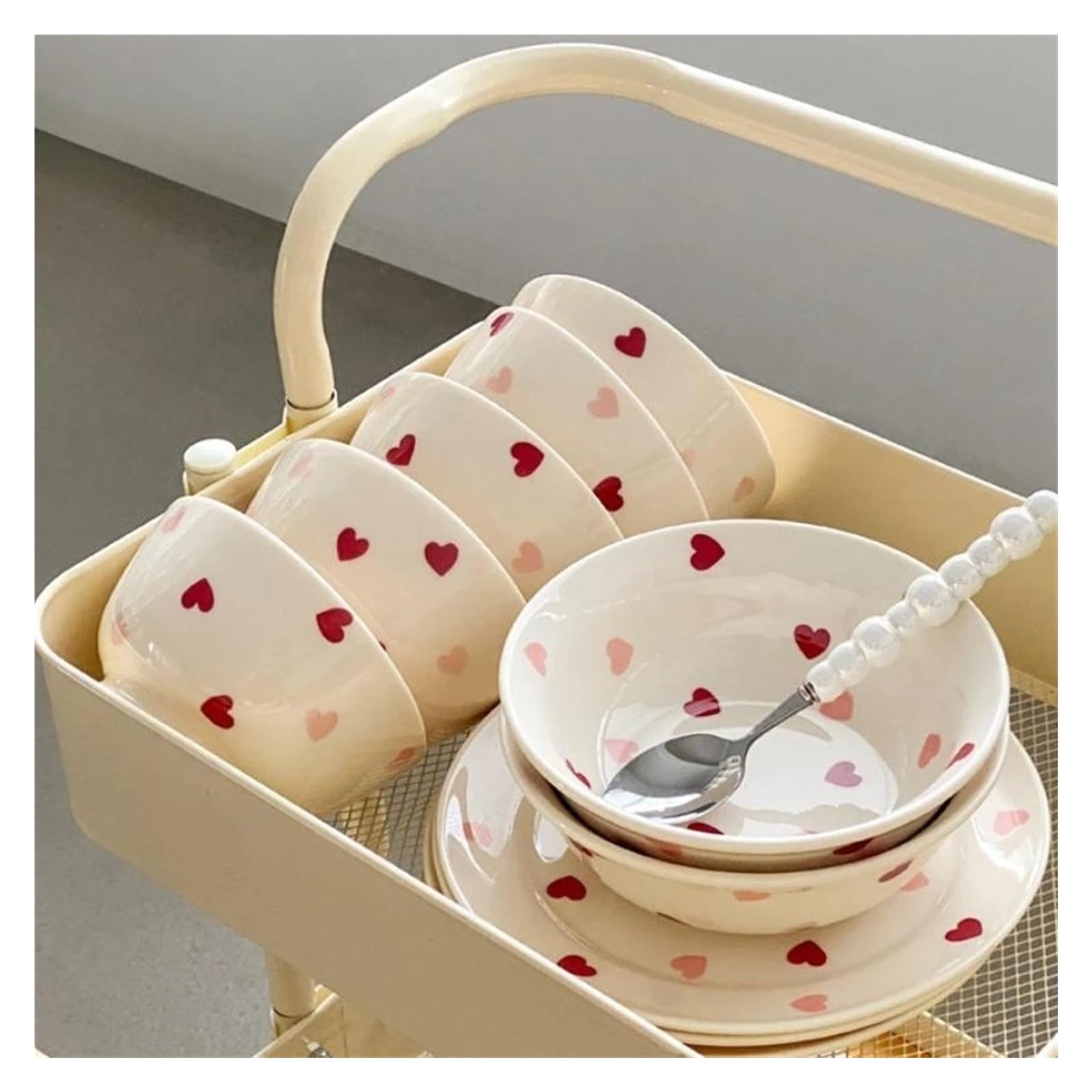 Assiette à dîner en céramique pour la maison (20,3 cm)