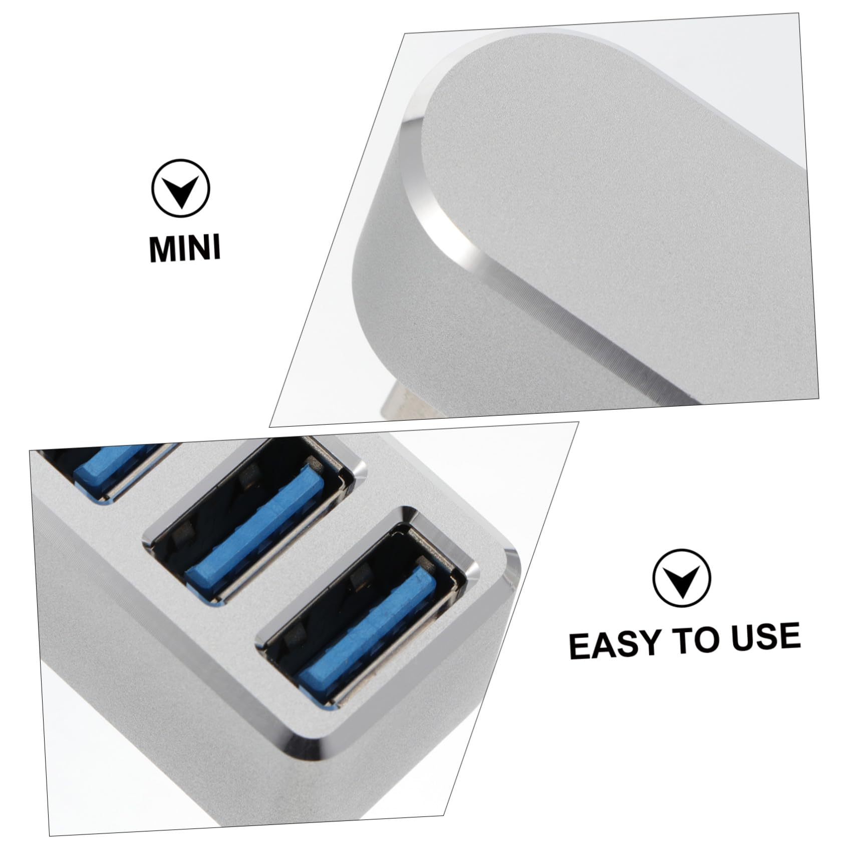 Housoutil 2 Pezzi Hub Lettore Di Schede Drive USB Splitter Memorizzazione Dei Dati Flash Drive Portatile Flash Drive Unità USB Scheda Sd Adattatore Per Laptop Accessori Adattatore