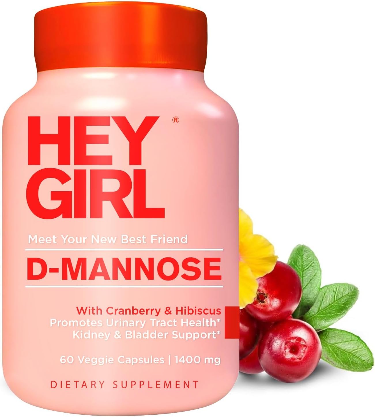 Hey Girl D Mannose Veggie Capsules