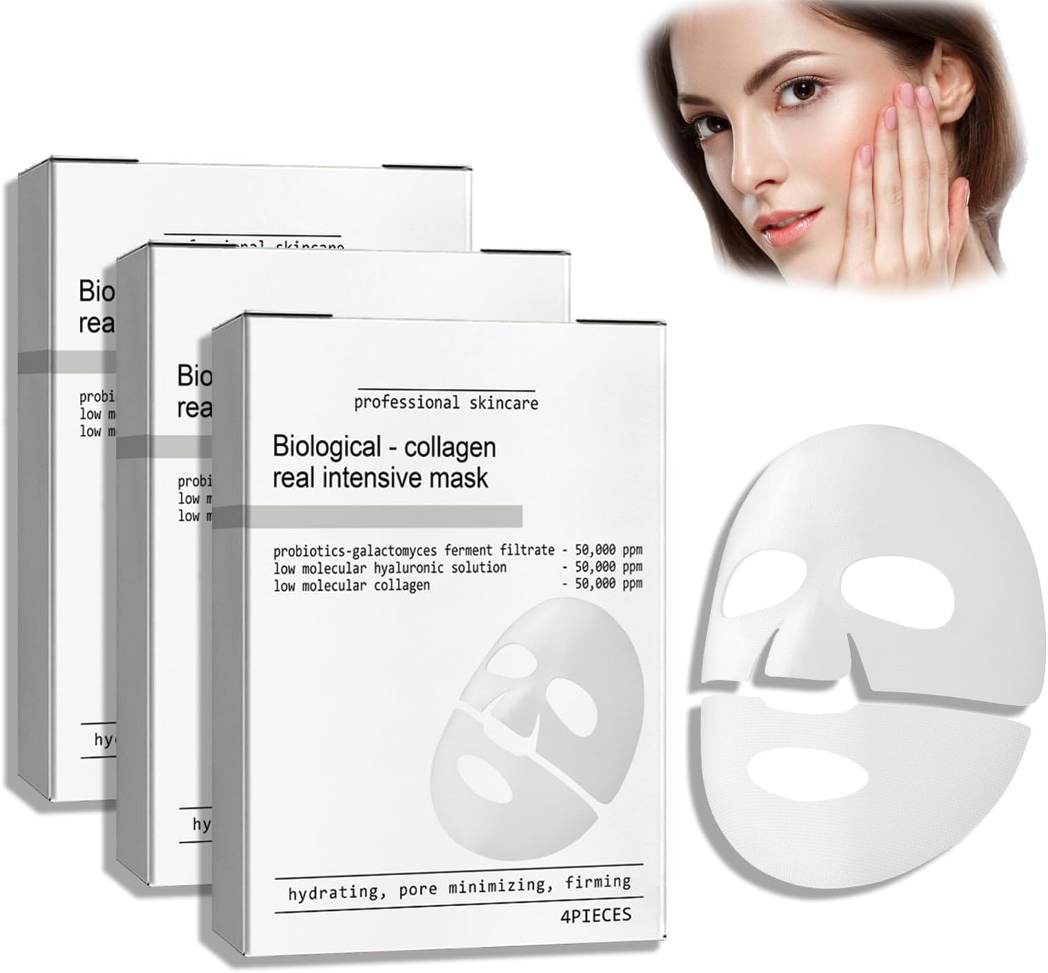 Skaind Hydraglow Deep Face Mask,Skaind Collagen Mask,Collagen Anti Wrinkle Face Mask,Hydrating Overnight Mask, Anti Aging Face Mask for Lifting, Firming, And Moisturizing (12 pcs)
