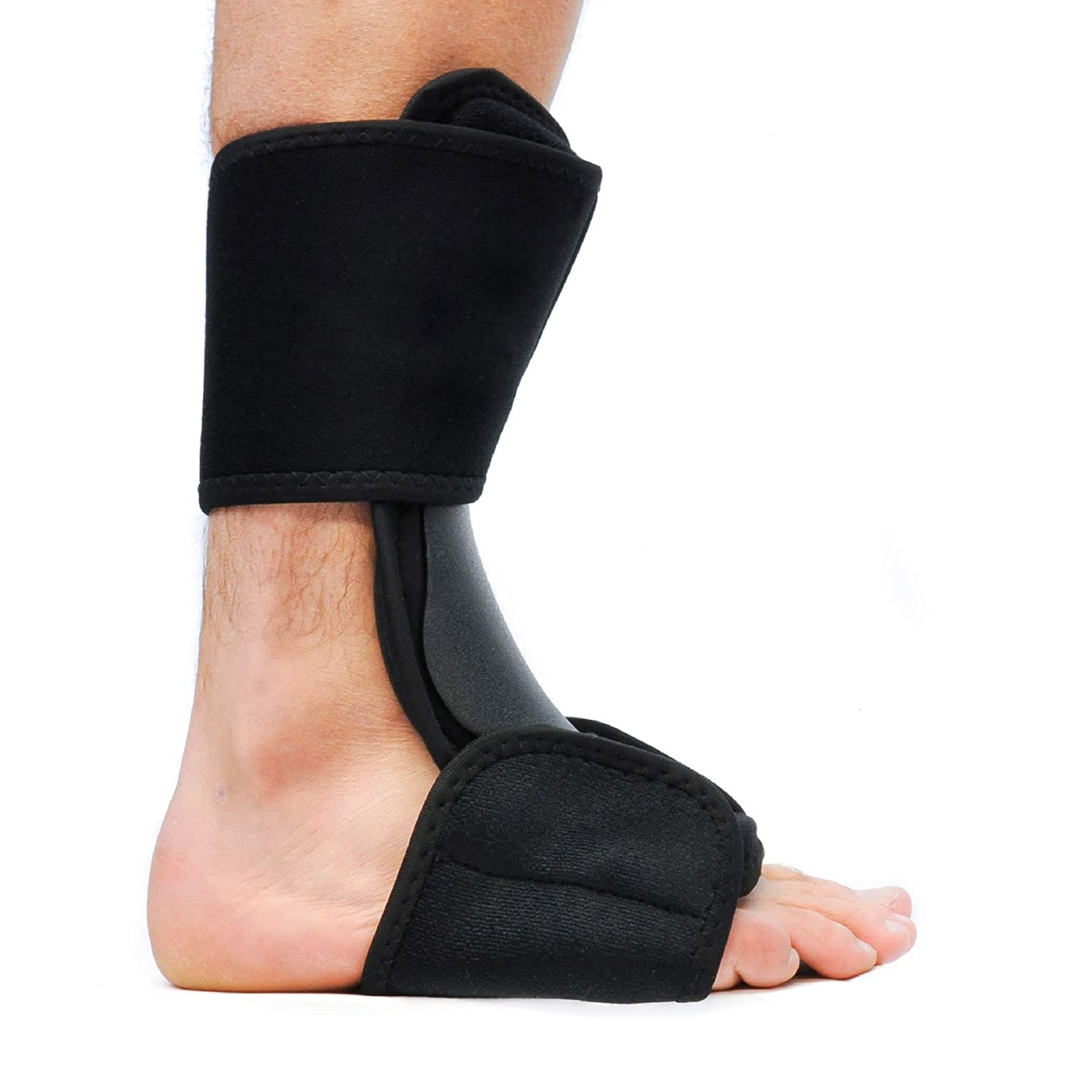 Dorsal Adjustable Night Sleeping Splint - for Plantar Fasciitis Relief, Arch Support, Heel Foot Pain, Achilles Tendonitis, Drop Foot, Comfortable fit on Left or Right Foot (L)