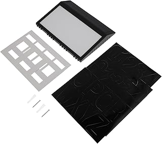 DOITOOL Address Numbers Light 1pc Solar Door Plate Lighted Numbers Plaque Address Signs Solar Address Signs Front LED Solar Powered Address Sign
