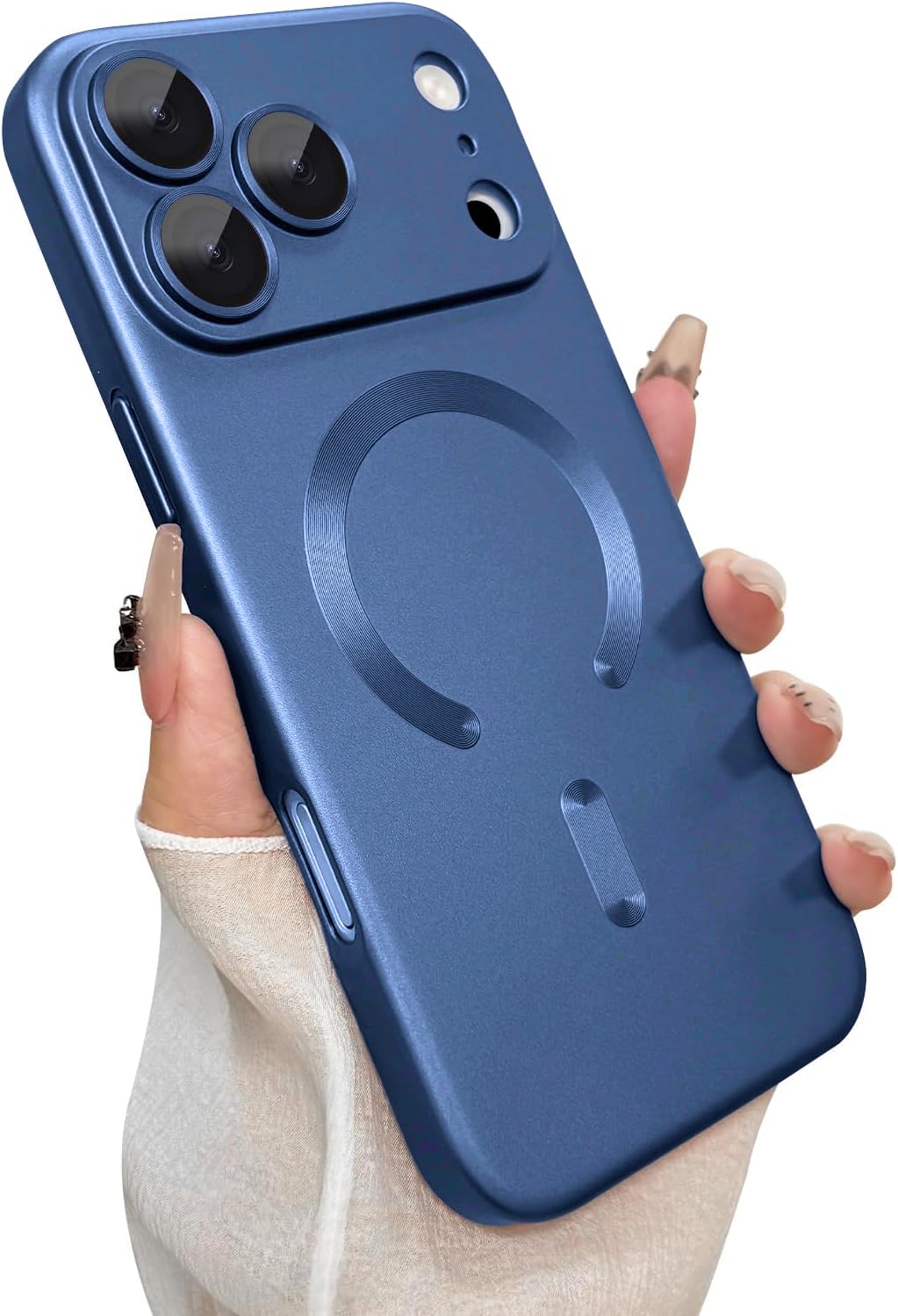 DIZORO Magnetic Case for (iPhone 17 Case) [Compatible with MagSafe][Built-in Camera Lens Protector] Slim Soft Silicone Bumper Shockproof Metallic Luster Back Cover Phone Case (Black) — Amazon image 11
