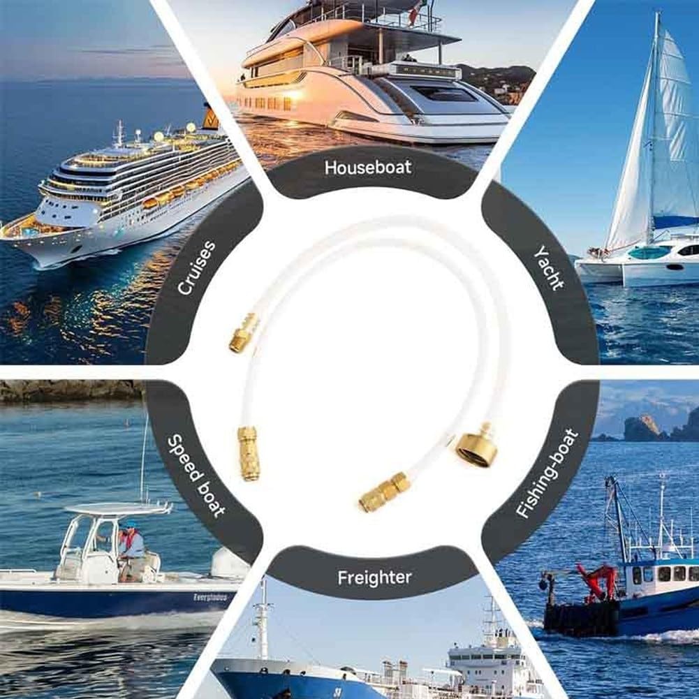 Zoegneer Seastar Hydraulisches Lenkentlüftungskit mit Messingbeschlägen und klarem Überwachungsschlauch für effiziente Luftentfernung in Schiffssystemen, auslaufsicherer Gewindeanschluss für Ya