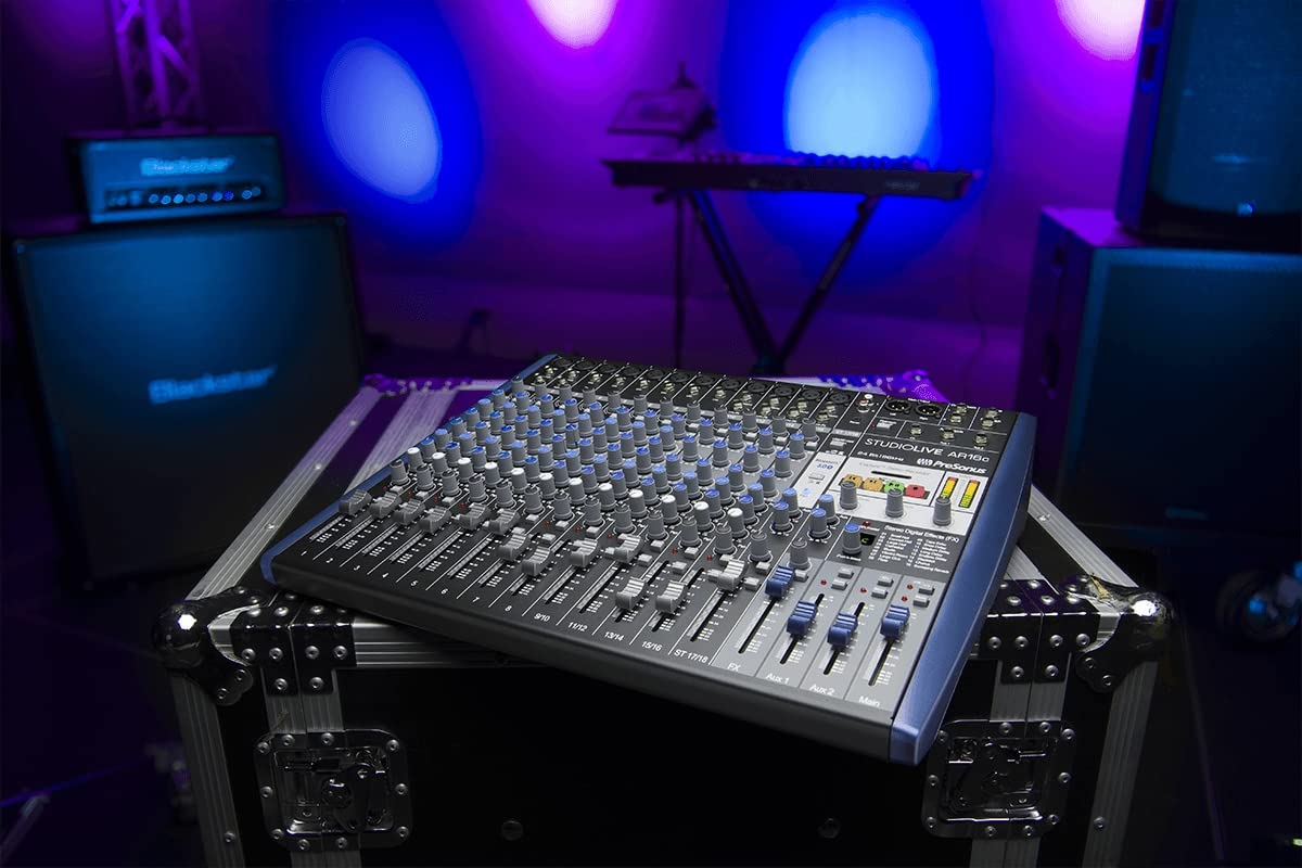 PreSonus StudioLive AR16c Mezclador Analógico/Interfaz de Audio 18 Canales Compatible USB-C/Grabador SD Estéreo
