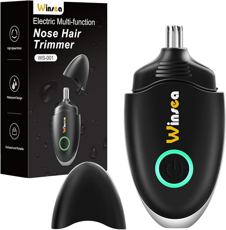 Aparador de pelos do nariz e orelhas Winsea recarregável com USB-C, modelo WS-001