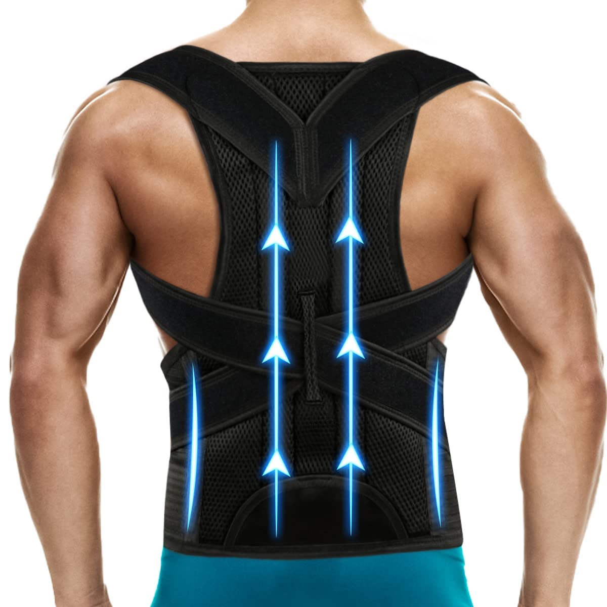 FAZTER Neoprene Unisex Posture Corrector With Two Flexible Plates At Back | Posture Belt For Back & Shoulder, Back Straightener Brace For Spine & Body Posture Correction - Free Size (B0BJ8W4WXN) Amazon Price History, Amazon Price Tracker
